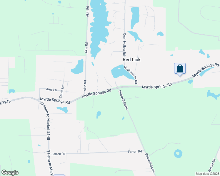 map of restaurants, bars, coffee shops, grocery stores, and more near 585 Myrtle Springs Road in Texarkana