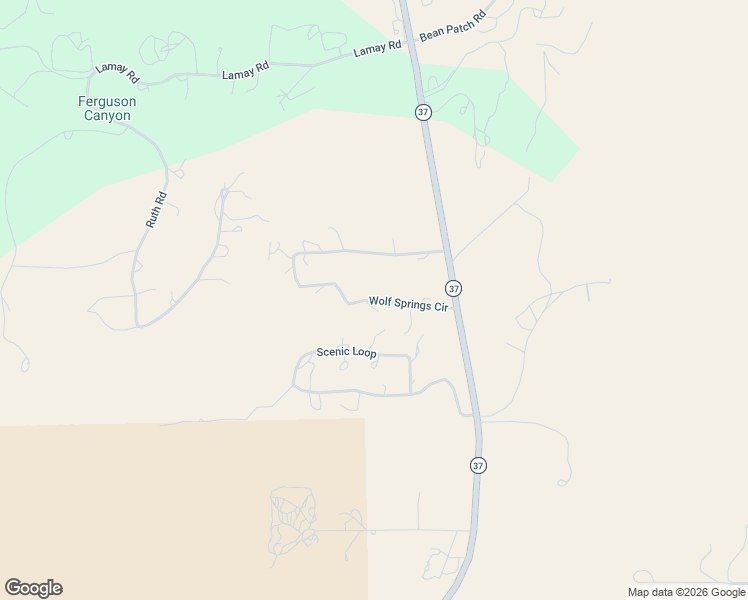 map of restaurants, bars, coffee shops, grocery stores, and more near Wolf Springs Circle in Nogal
