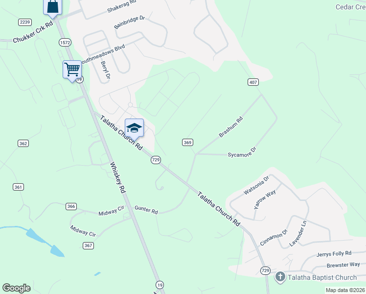 map of restaurants, bars, coffee shops, grocery stores, and more near 2035 Wesson Drive in Aiken