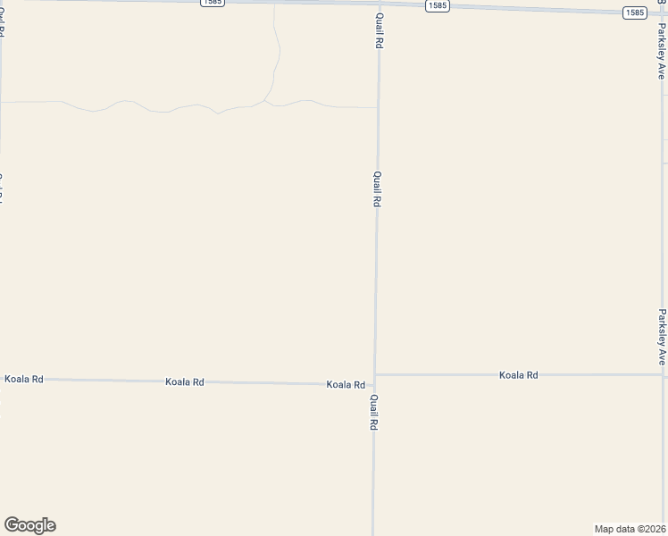 map of restaurants, bars, coffee shops, grocery stores, and more near 3574 Quail Road in Ropesville