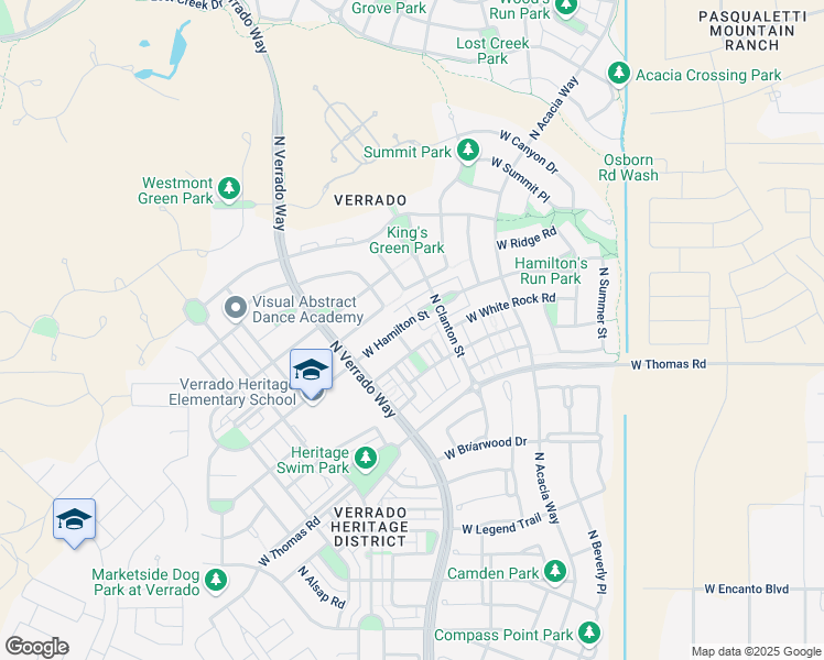 map of restaurants, bars, coffee shops, grocery stores, and more near 20711 West Hamilton Street in Buckeye
