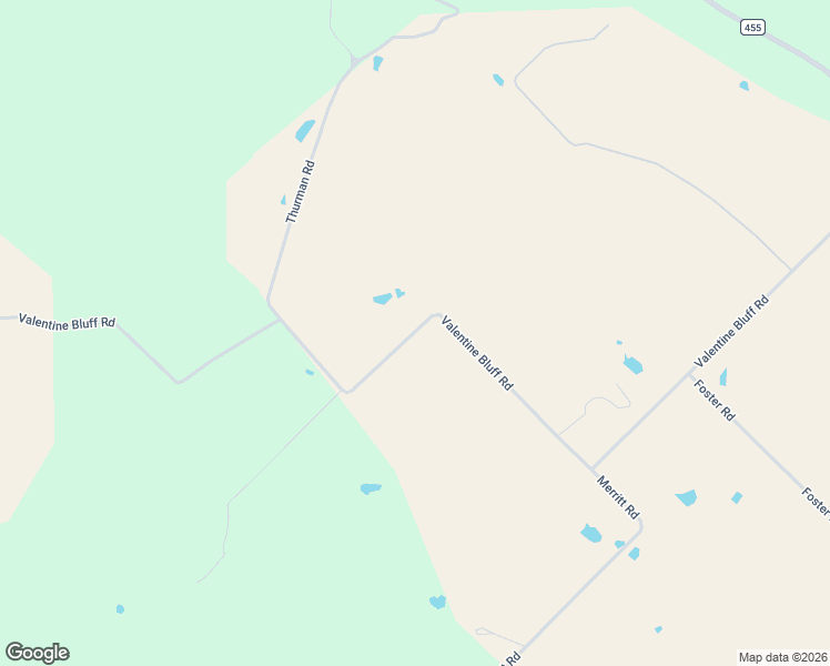 map of restaurants, bars, coffee shops, grocery stores, and more near Valentine Bluff Road in Forestburg