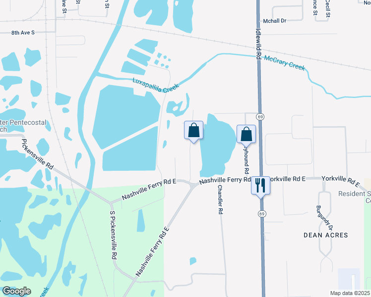 map of restaurants, bars, coffee shops, grocery stores, and more near 128 Pandora Drive in Columbus