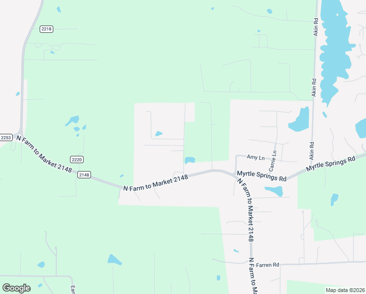 map of restaurants, bars, coffee shops, grocery stores, and more near Lewis Akin Road in Texarkana