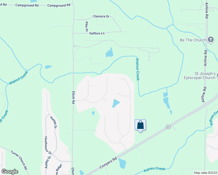 map of restaurants, bars, coffee shops, grocery stores, and more near 254 Fannin Lane in McDonough