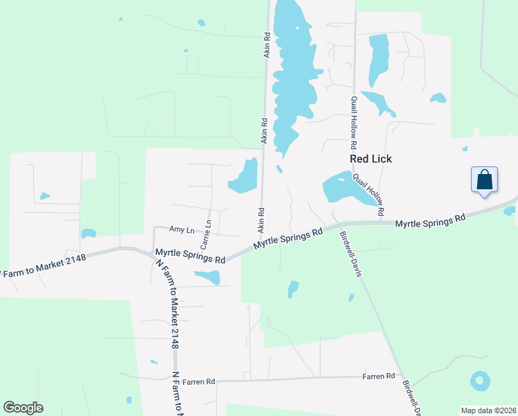 map of restaurants, bars, coffee shops, grocery stores, and more near 23 Sarah Lane in Texarkana