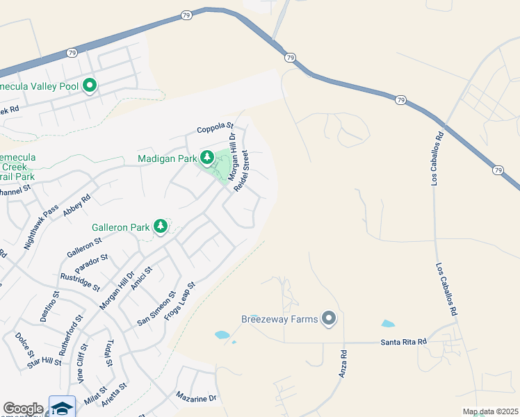map of restaurants, bars, coffee shops, grocery stores, and more near 44655 Howell Mountain Street in Temecula