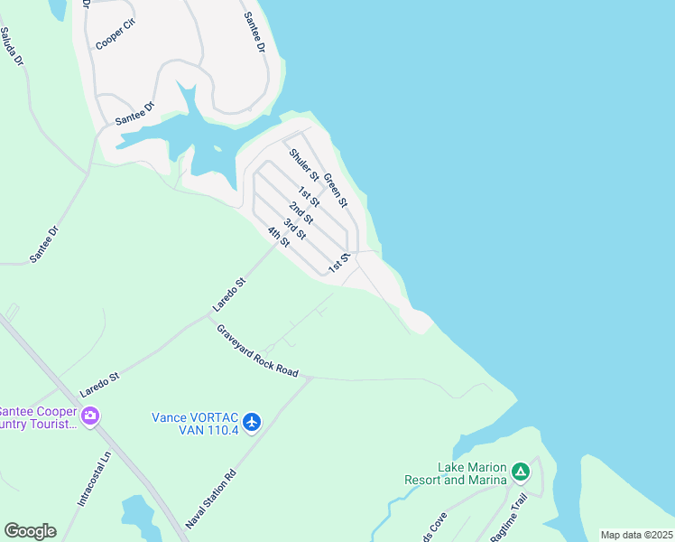 map of restaurants, bars, coffee shops, grocery stores, and more near 406 1st Street in Santee