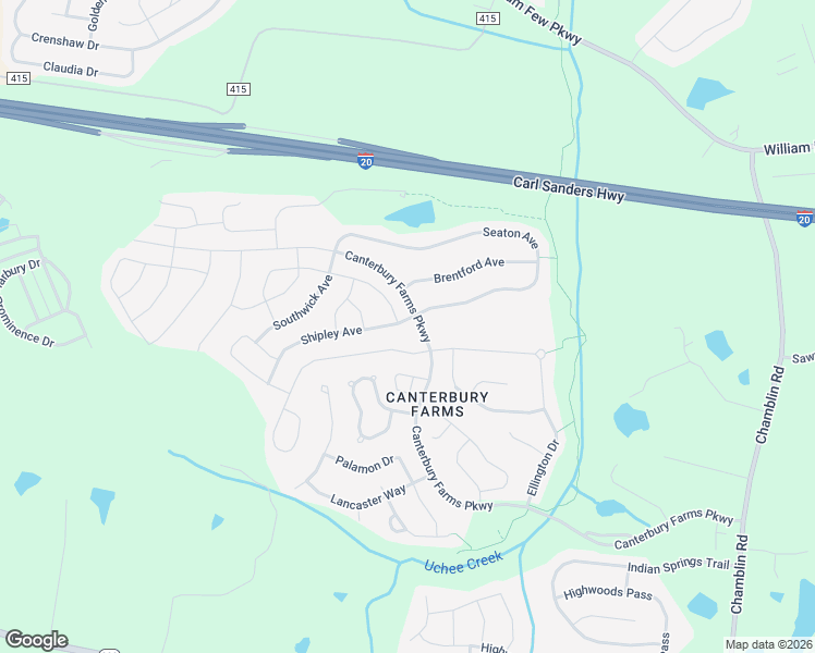 map of restaurants, bars, coffee shops, grocery stores, and more near 604 Shipley Avenue in Grovetown