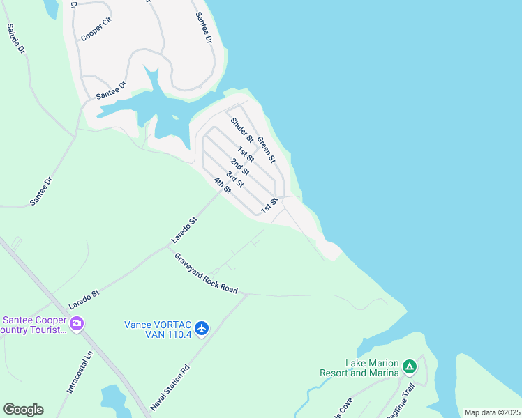 map of restaurants, bars, coffee shops, grocery stores, and more near 406 1st Street in Santee
