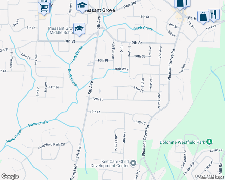 map of restaurants, bars, coffee shops, grocery stores, and more near 359 11th Pl in Pleasant Grove