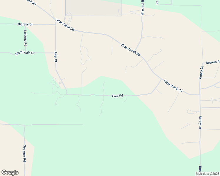 map of restaurants, bars, coffee shops, grocery stores, and more near 52950 Paui Road in Aguanga