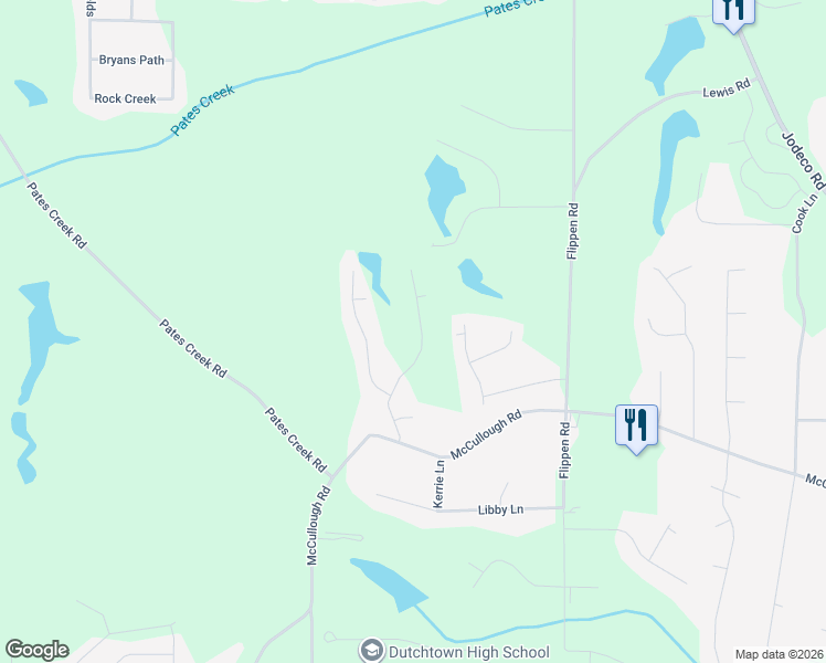 map of restaurants, bars, coffee shops, grocery stores, and more near 139 Danube Tr in Stockbridge