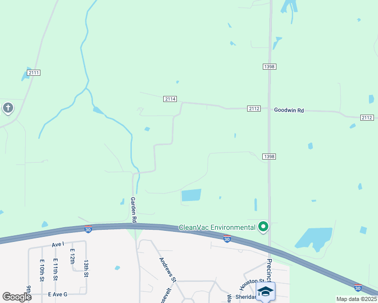 map of restaurants, bars, coffee shops, grocery stores, and more near 938 Garden Road in Hooks