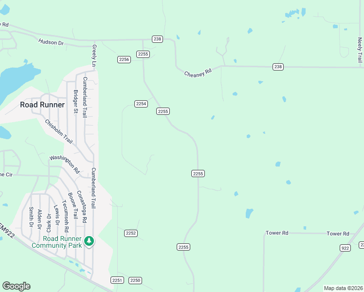 map of restaurants, bars, coffee shops, grocery stores, and more near 917 County Road 2255 in Valley View