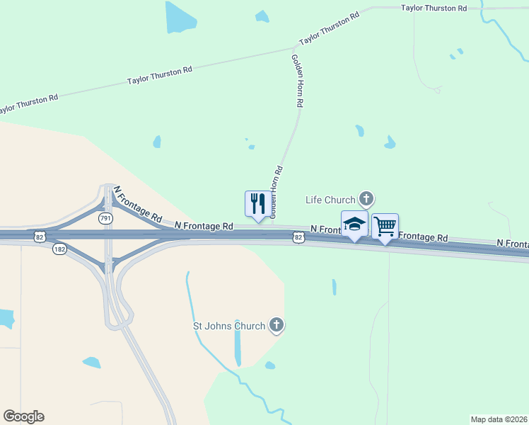 map of restaurants, bars, coffee shops, grocery stores, and more near 5284 North Frontage Road in Columbus