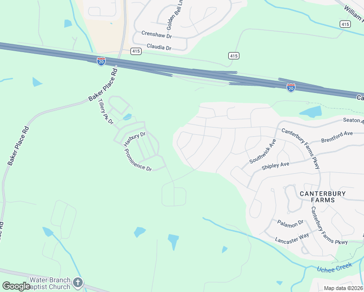 map of restaurants, bars, coffee shops, grocery stores, and more near 818 Chesham Avenue in Grovetown