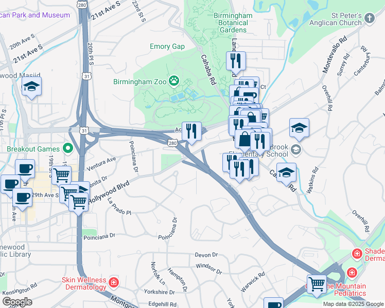 350 Hollywood Blvd, Birmingham AL Walk Score