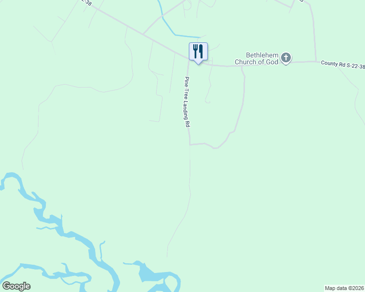 map of restaurants, bars, coffee shops, grocery stores, and more near Pine Tree Landing Road in Andrews