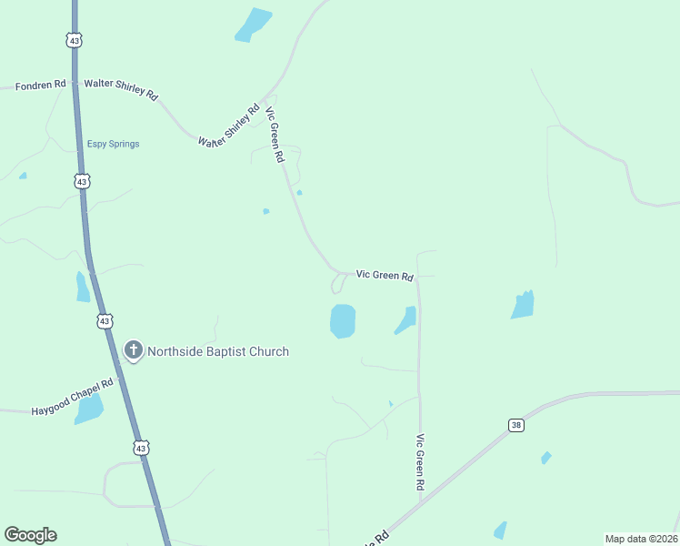 map of restaurants, bars, coffee shops, grocery stores, and more near 19064 Vic Green Road in Northport