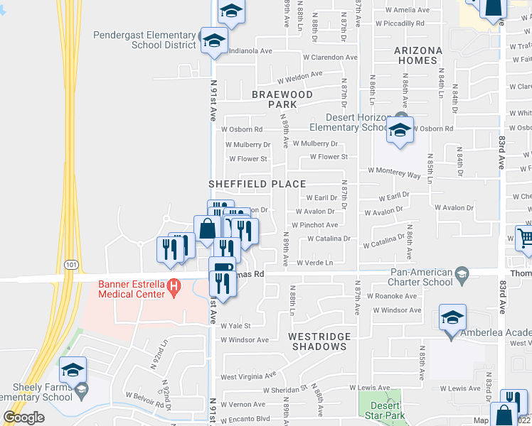 8917 West Avalon Drive Phoenix Az Walk Score