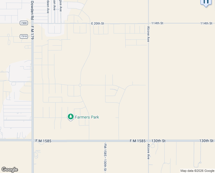 map of restaurants, bars, coffee shops, grocery stores, and more near 8200-8298 130th Street in Wolfforth