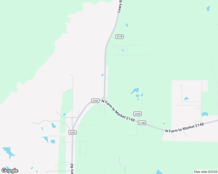 map of restaurants, bars, coffee shops, grocery stores, and more near 1170 Leary Road in Texarkana