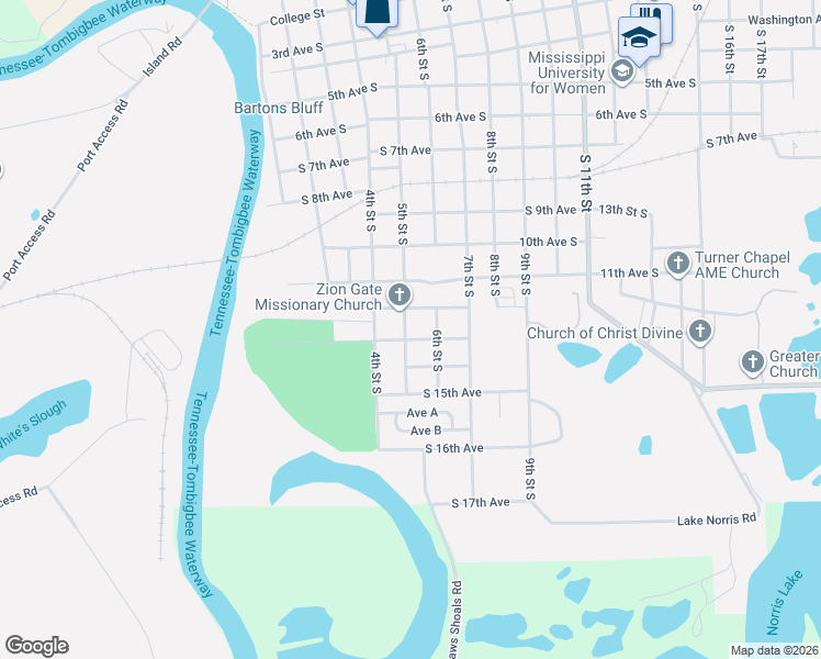 map of restaurants, bars, coffee shops, grocery stores, and more near 501-599 S 13th Ave in Columbus