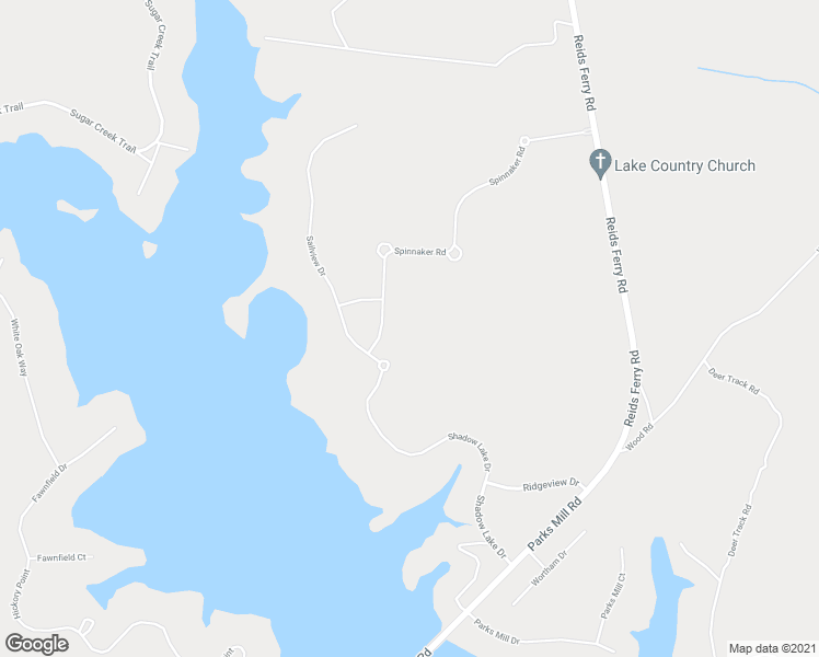 map of restaurants, bars, coffee shops, grocery stores, and more near 1330 Spinnaker Road in Buckhead
