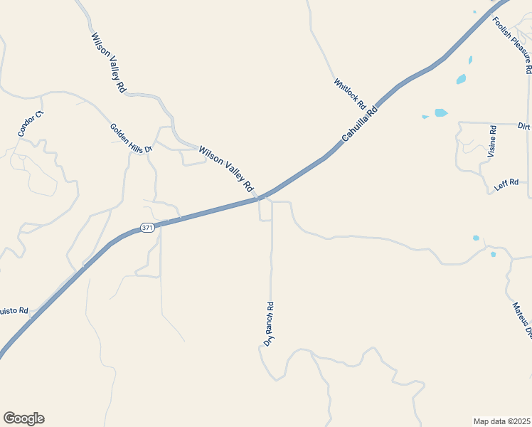 map of restaurants, bars, coffee shops, grocery stores, and more near Dry Ranch Road in Aguanga