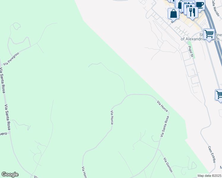 map of restaurants, bars, coffee shops, grocery stores, and more near Camino Gatillo in Temecula