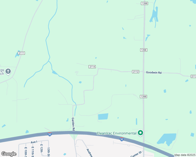 map of restaurants, bars, coffee shops, grocery stores, and more near 978 Garden Road in Hooks