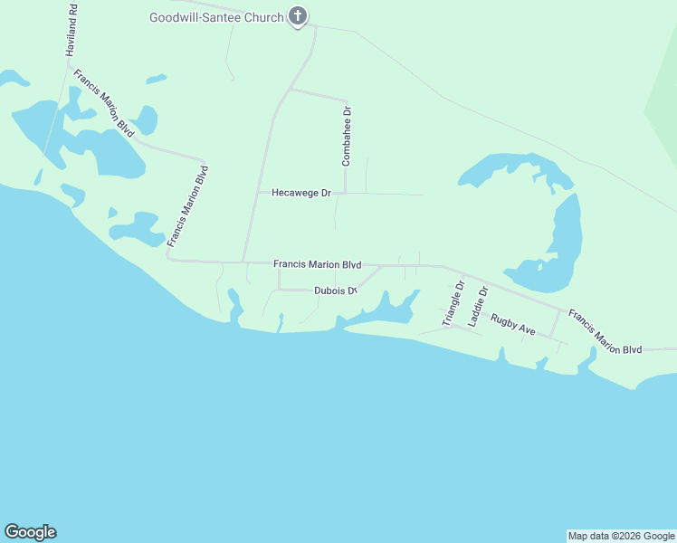 map of restaurants, bars, coffee shops, grocery stores, and more near 2414 Francis Marion Boulevard in Summerton