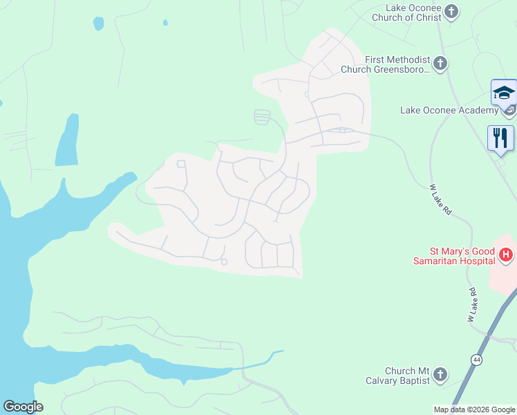 map of restaurants, bars, coffee shops, grocery stores, and more near 1350 Summer Hollow Road in Greensboro