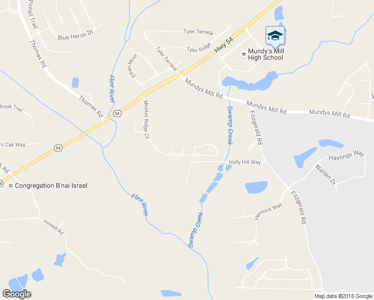 map of restaurants, bars, coffee shops, grocery stores, and more near 85 Pulaski Place in Jonesboro