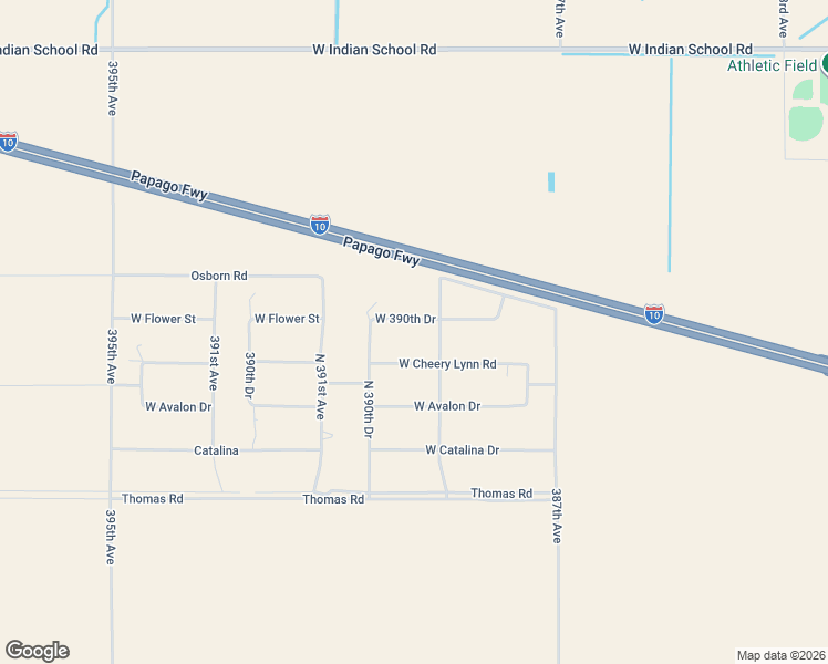 map of restaurants, bars, coffee shops, grocery stores, and more near 38907 West Flower Street in Tonopah