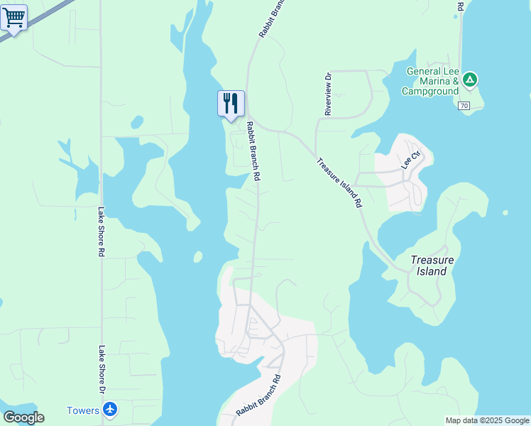 map of restaurants, bars, coffee shops, grocery stores, and more near 1315 Rabbit Branch Road in St. Clair County