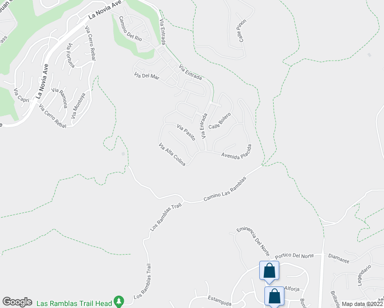 map of restaurants, bars, coffee shops, grocery stores, and more near 28502 Calle Mira Monte in San Juan Capistrano