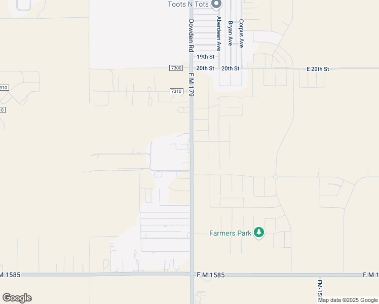 map of restaurants, bars, coffee shops, grocery stores, and more near 12014 County Road 1400 in Wolfforth