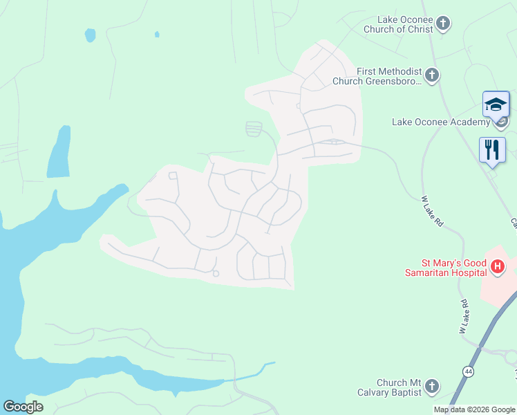 map of restaurants, bars, coffee shops, grocery stores, and more near 1350 Summer Hollow Road in Greensboro