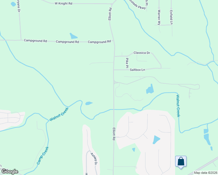 map of restaurants, bars, coffee shops, grocery stores, and more near 601 Elliott Road in McDonough