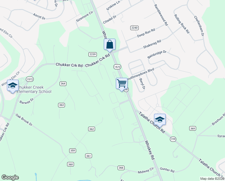map of restaurants, bars, coffee shops, grocery stores, and more near 5043 Nokesville Circle in Aiken