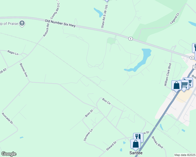map of restaurants, bars, coffee shops, grocery stores, and more near 118 Ipswich Court in Santee