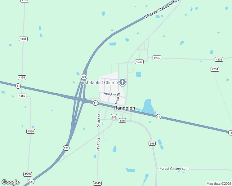map of restaurants, bars, coffee shops, grocery stores, and more near 201 North Main in Randolph