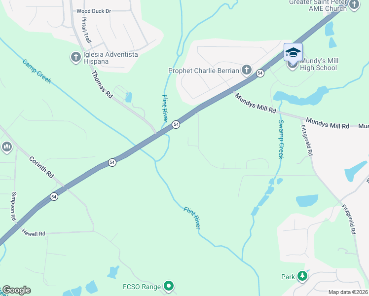 map of restaurants, bars, coffee shops, grocery stores, and more near 59 Lafayettes Landing in Jonesboro