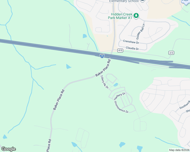 map of restaurants, bars, coffee shops, grocery stores, and more near 630 Baker Place Road in Grovetown