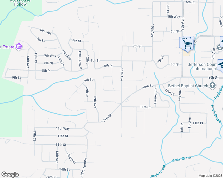 map of restaurants, bars, coffee shops, grocery stores, and more near 932 11th Court in Pleasant Grove