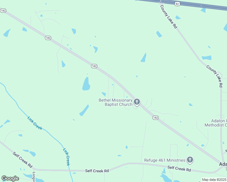 map of restaurants, bars, coffee shops, grocery stores, and more near Guin Drive in Oktibbeha County