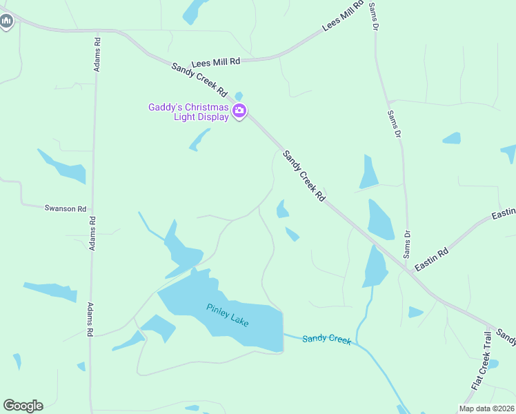 map of restaurants, bars, coffee shops, grocery stores, and more near 105 Sandy Lake Circle in Fayetteville