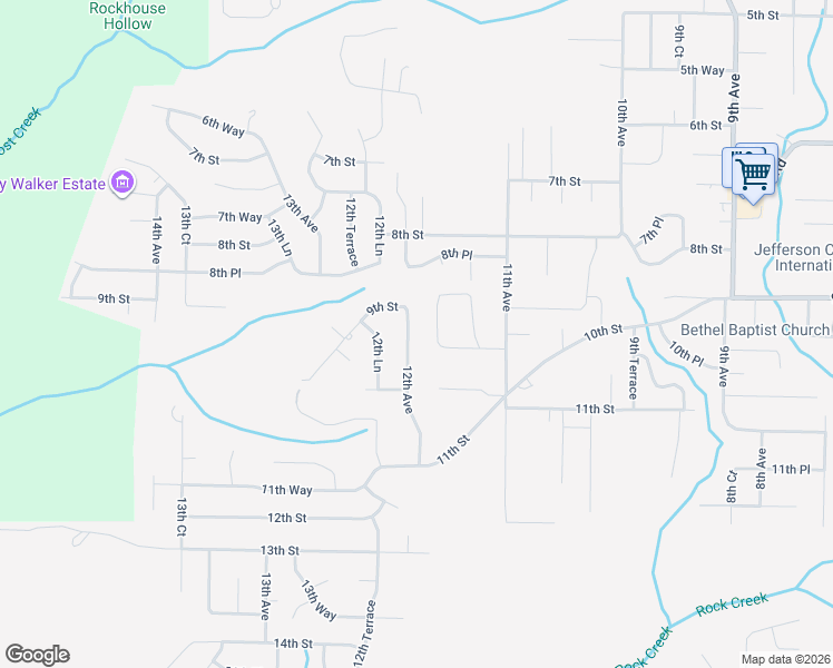 map of restaurants, bars, coffee shops, grocery stores, and more near 913 12th Avenue in Pleasant Grove